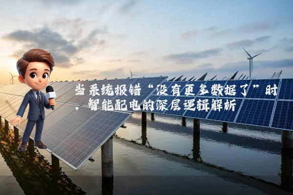 当系统报错“没有更多数据了”时，智能配电的深层逻辑解析