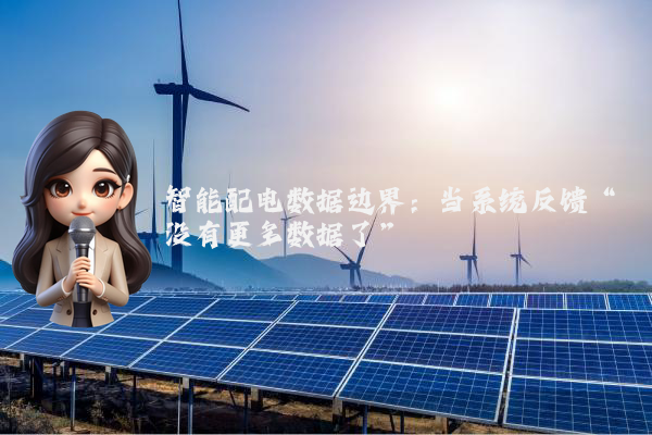 智能配电数据边界：当系统反馈“没有更多数据了”