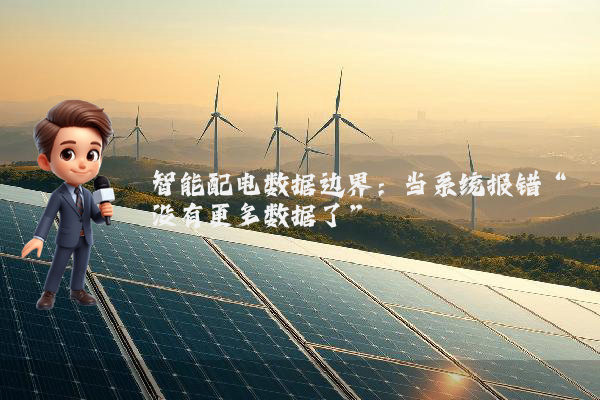 智能配电数据边界:当系统报错“没有更多数据了”