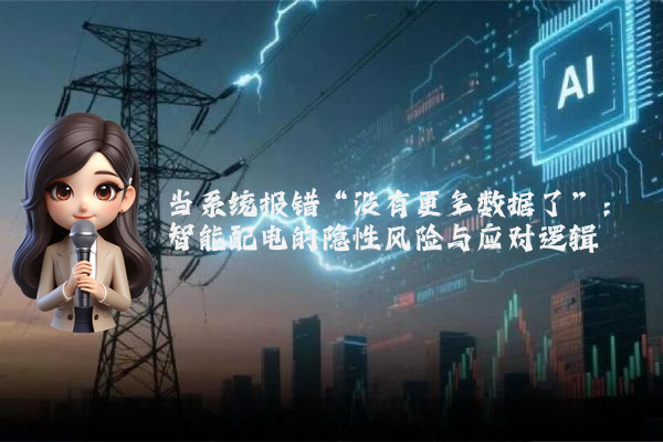 当系统报错“没有更多数据了”：智能配电的隐性风险与应对逻辑