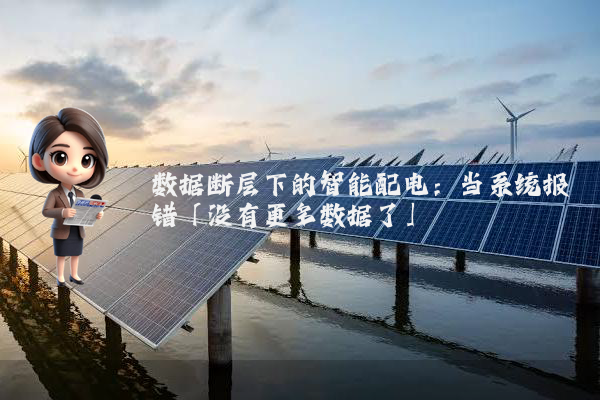 数据断层下的智能配电：当系统报错「没有更多数据了」